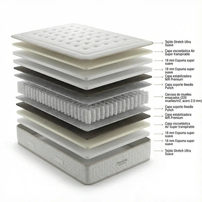 Pack canapé + colchón Elegant 30 cm — imagen 4