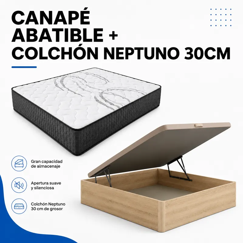 Pack canapé + colchón Sofía 30 cm + almohada — imagen 9