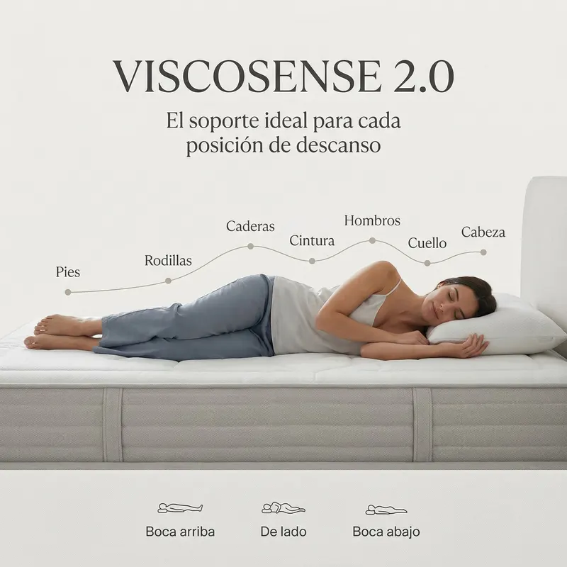 Pack canapé + colchón Viscosense 25 cm — imagen 3